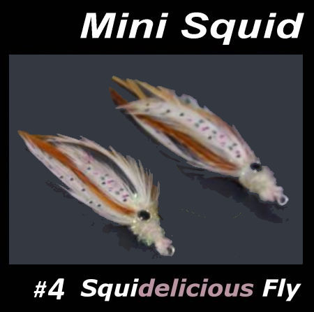 Flies SALTWATER/BASS - FLY - 2 MINI SQUID FLIES